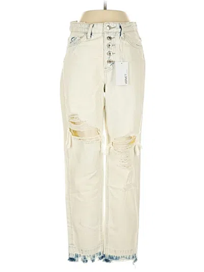 Pre-owned Vervet Jeans In Ivory