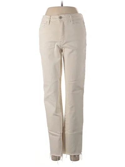 Pre-owned Vervet Jeans In Ivory