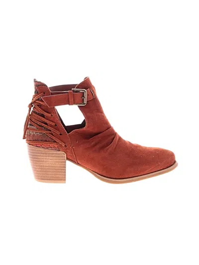 Pre-owned Very G Ankle Boots In Brown