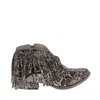 VERY G BILLIE ANIMAL PRINT WITH FRINGE BOOTIES IN LEOPARD PRINT