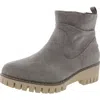 Very G Dashing Womens Slouchy Manmade Booties In Grey