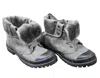 Very G In Charge Canvas Boots In Grey In Grey
