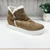 Very G Jayden Women's Wedge Bootie In Taupe In Grey