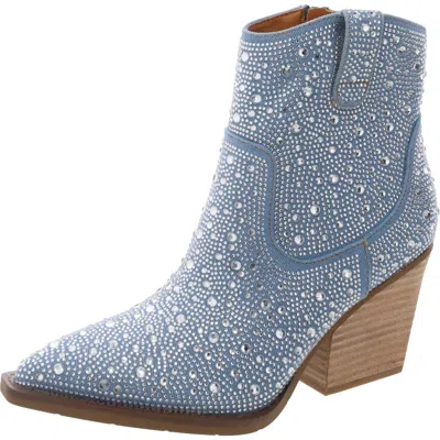 Very G Kady Womens Rhinestone Synthetic Cowboy, Western Boots