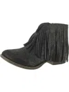 VERY G LATE NIGHT WOMENS BLOCK HEEL ZIP UP ANKLE BOOTS