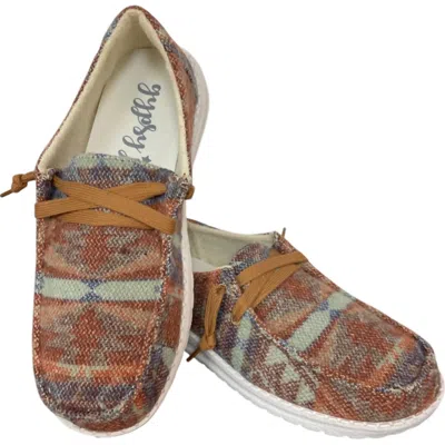Very G Women's Aaliyah Shoes In Multi-colored Aztec Print
