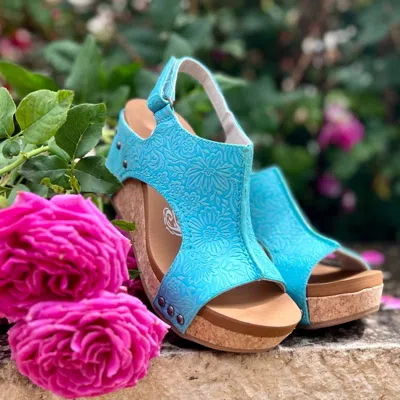 Very G Women's Afternoon In Cuenca Wedges In Blue