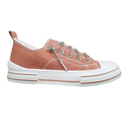 Very G Women's Aman Sparkle Rhinestone Sneaker In Rust In Multi