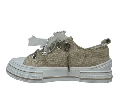 Very G Women's Aman Sparkle Sneakers In Beige In Multi