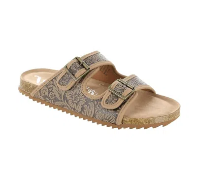 Very G Women's Berry Sandal In Brown In Gold