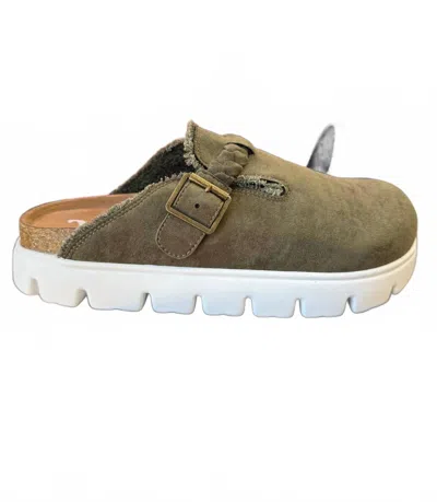 Very G Women's Cali Slip On Clog In Olive In Green