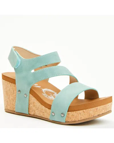 Very G Women's Casper Sandals In Turquoise In Blue