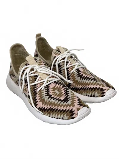 Very G Women's Cerrito 2 Aztec Knit Sneakers In Taupe In Gray