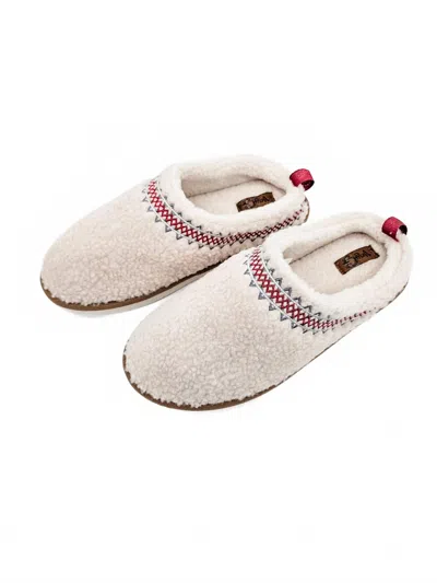 Very G Women's Cuddle Slipper In Cream In Animal Print