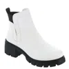 Very G Women's Dana Bootie With Chunky Heel In White In White