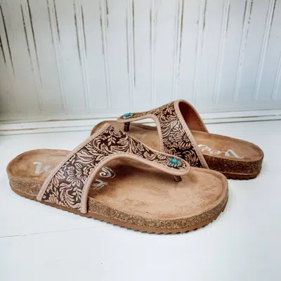 Very G Women's Danni 2 Falt Sandal In Light Tan In Brown
