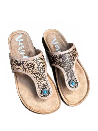 Very G Women's Danni 2 Sandal In Brown In Multi