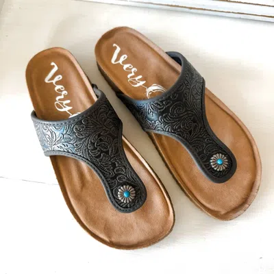 Very G Women's Danni 2 Sandals In Charcoal In Multi