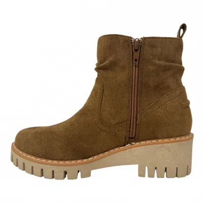 Very G Women's Dashing Slouch Bootie In Tan In Multi