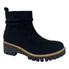 Very G Women's Dashing Sueded Boot In Black In Black