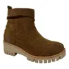 Very G Women's Dashing Sueded Boot In Tan In Multi