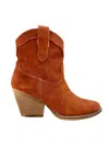 Very G Women's Deirdra Ankle Bootie In Rust In Brown
