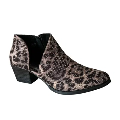 Very G Women's Diva Bootie In Grey Leopard