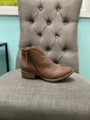 Very G Women Divine Tooled Leather Boots In Tan In Multi