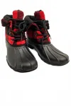 Very G Women's Duck Boots In Buffalo Plaid In Black