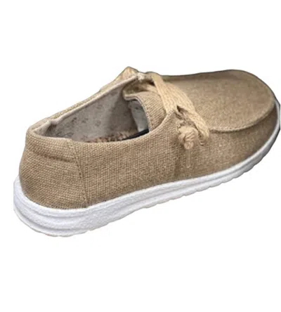 Very G Women's Dude Sneaker In Beige In Multi