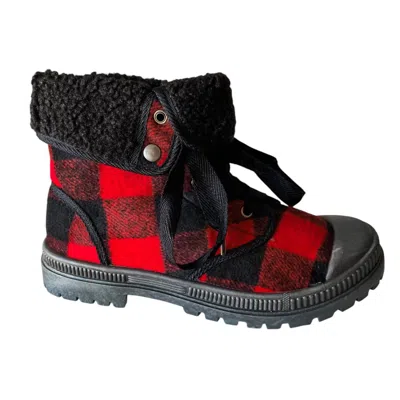 Very G Women's Emerson Bootie In Black/red In Multi