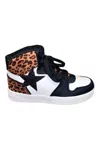 Very G Women's Glitter Star Hightop Sneakers In Black Multi In Black