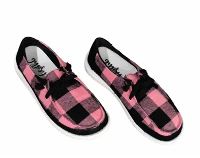 Very G Women's Gypsy Jazz Prima Fashion Sneakers In Pink And Black In Multi