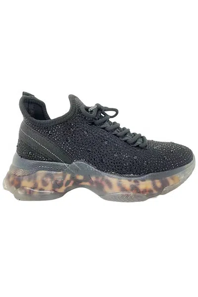 Very G Women's Hella Rhinestone Sneakers In Black