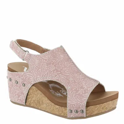 Very G Women's Isabella Tooled 2 Sandal In Blush In Gold