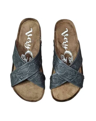 Very G Women's Jaycee Slip On Sandal In Grey