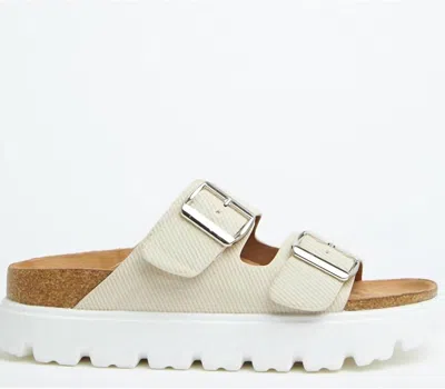 Very G Women's Jazmin Platform Sandal In Cream In Animal Print