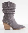 Very G Women's Kady Slouch Boots In Grey In Blue