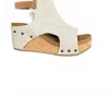 Very G Women's Lala Wedge Heels In Natural In White