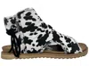 Very G Women's Libra Cow Sandal Shoe In Black Cow In Black