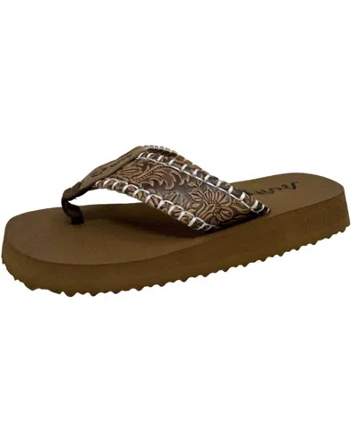 Very G Women's Pamela Flip Flop In Tan In Brown
