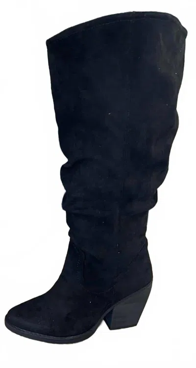Very G Women's Penny Wide Slouchy Boots In Black
