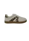 Very G Women's Retro Sneaker In Cream Leopard In Multi