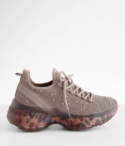 Very G Women's Rhinestone Hella Sneaker In Taupe In Grey