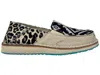 Very G Women's Slip On Sneaker Leopard Aztec Sneaker In Cream Black In Black