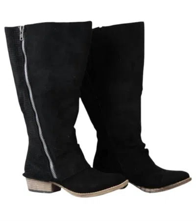 Very G Women's Social Butterfly Wide Calf Boots In Black
