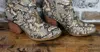 Very G Women's Sprinkle Bling Booties In Snake Skin In Multi