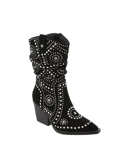 Very G Women's Stellar Studded Boot In Black