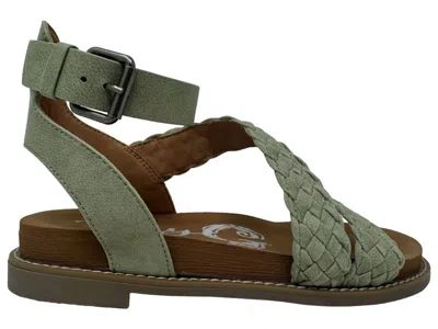 Very G Women's Sylvie Braided Sandal In Sage In Green