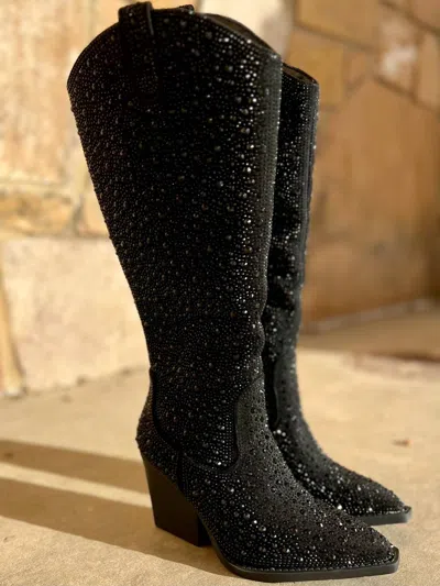 Very G Women's Tall Cadillac Boots In Black
